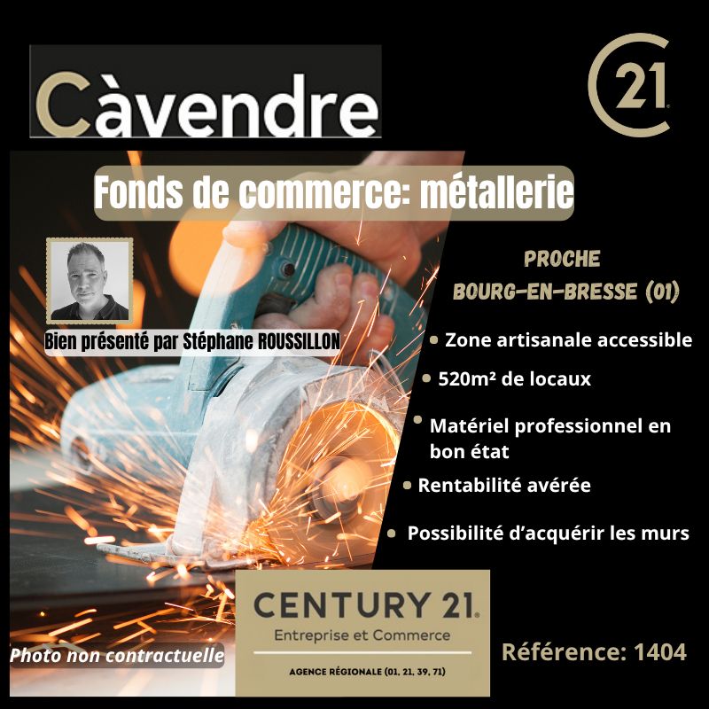 Vente fonds de commerce 520.00 m² à BOURG EN BRESSE