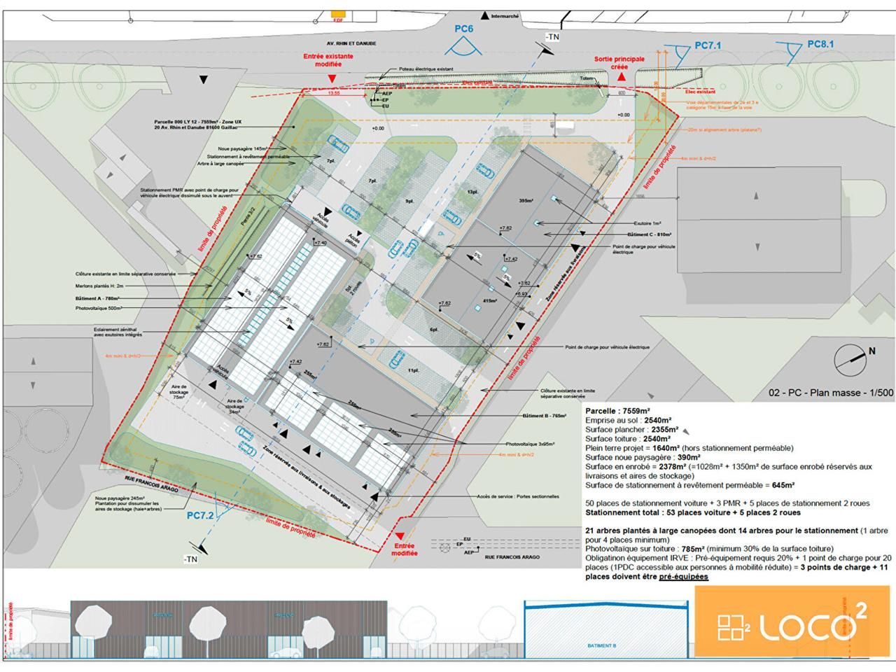 Location local commercial 810.00 m² à GAILLAC