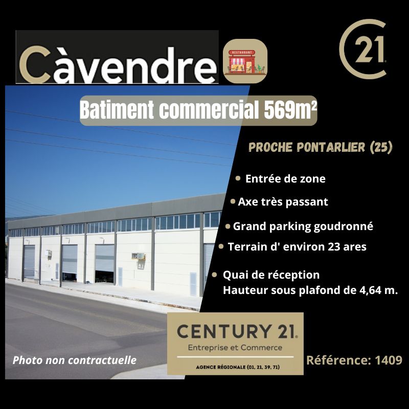 Vente local 569.00 m² à PONTARLIER