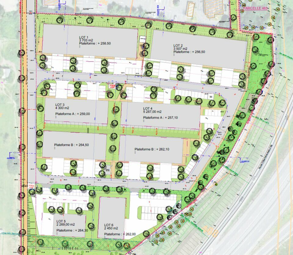 Vente local d''activites 2052 m² divisibles à partir de 342 m²