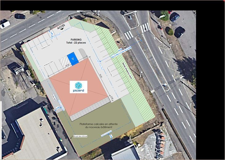 Location Commerce/boutique 207 m² non divisibles