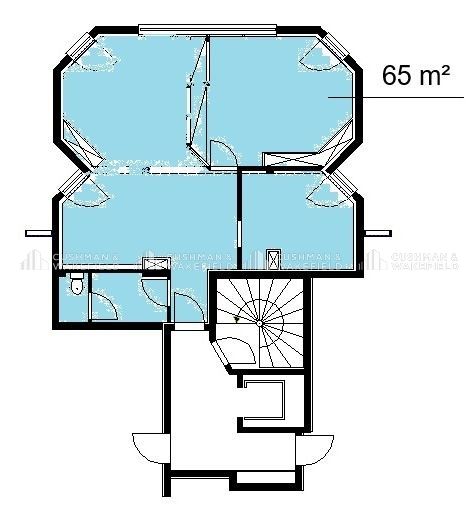 Vente bureaux 65 m² non divisibles