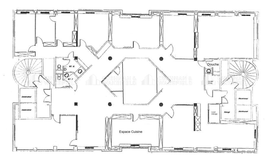 Vente bureaux 436 m² non divisibles