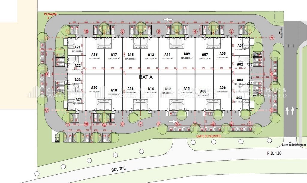 Vente activités 4000 m² divisibles à partir de 100 m²