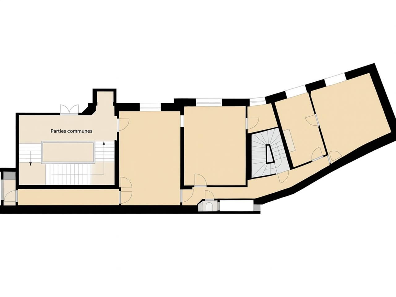 Location bureaux 300 m² non divisibles