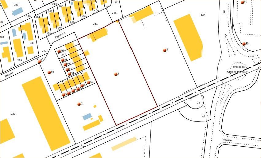 Vente Terrain 4513 m² non divisibles