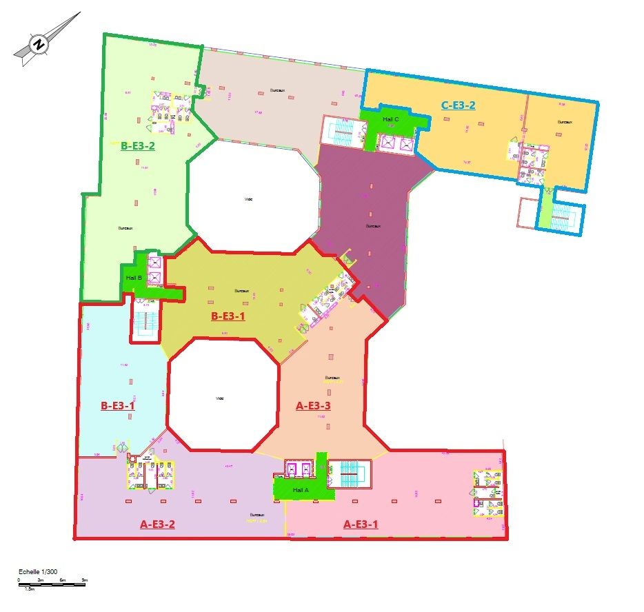 Location bureaux 454 m² non divisibles