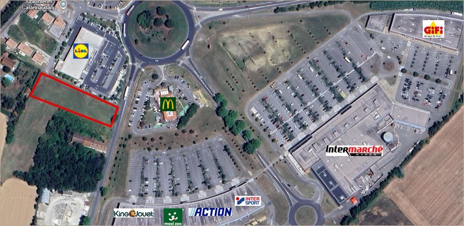 Vente Terrain 3566 m² divisibles à partir de 1123 m²