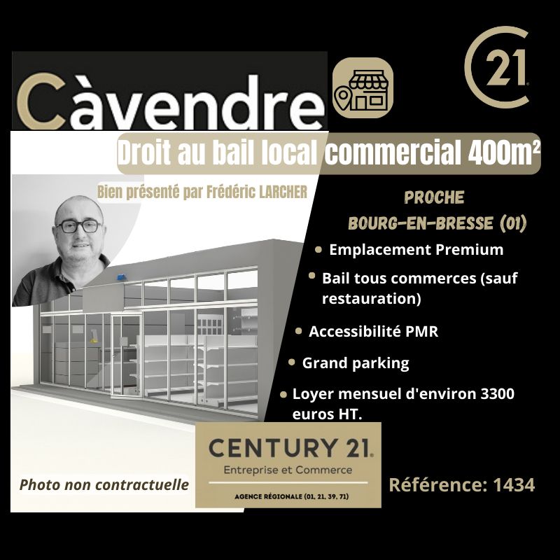 Location local commercial 400.00 m² à BOURG EN BRESSE