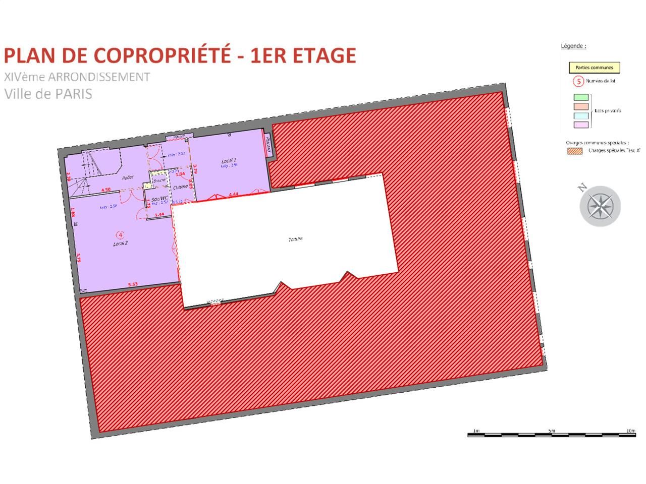 Vente bureaux 401 m² non divisibles