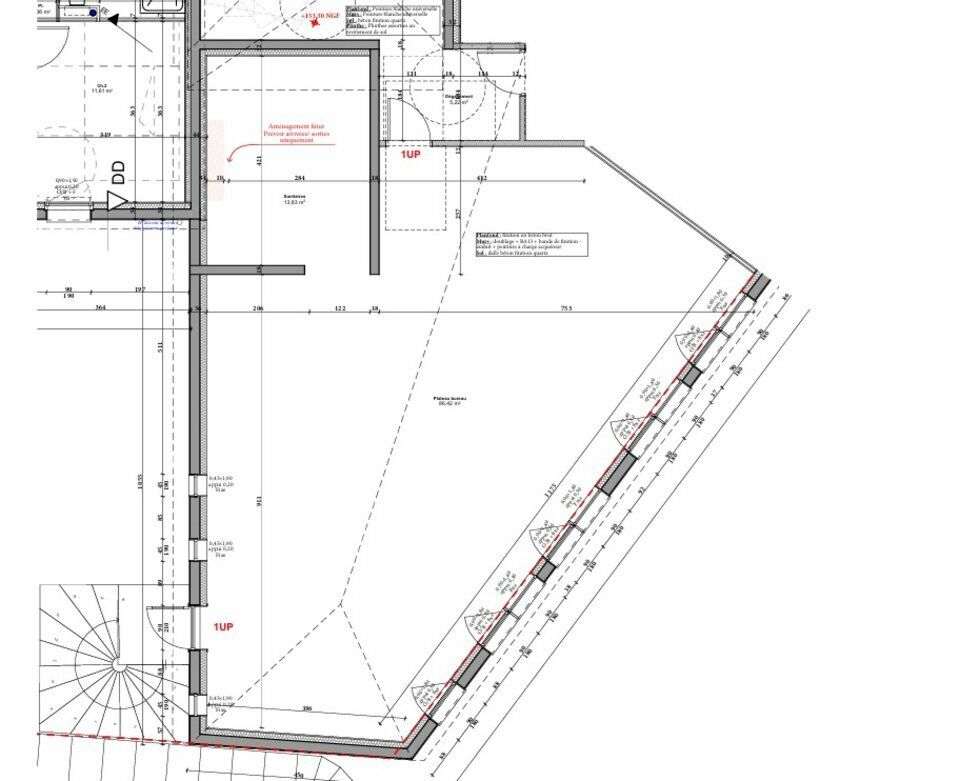 Vente bureaux 99 m² non divisibles
