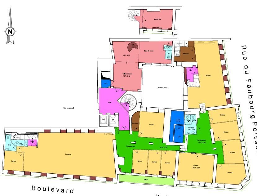 Location bureaux 630 m² non divisibles