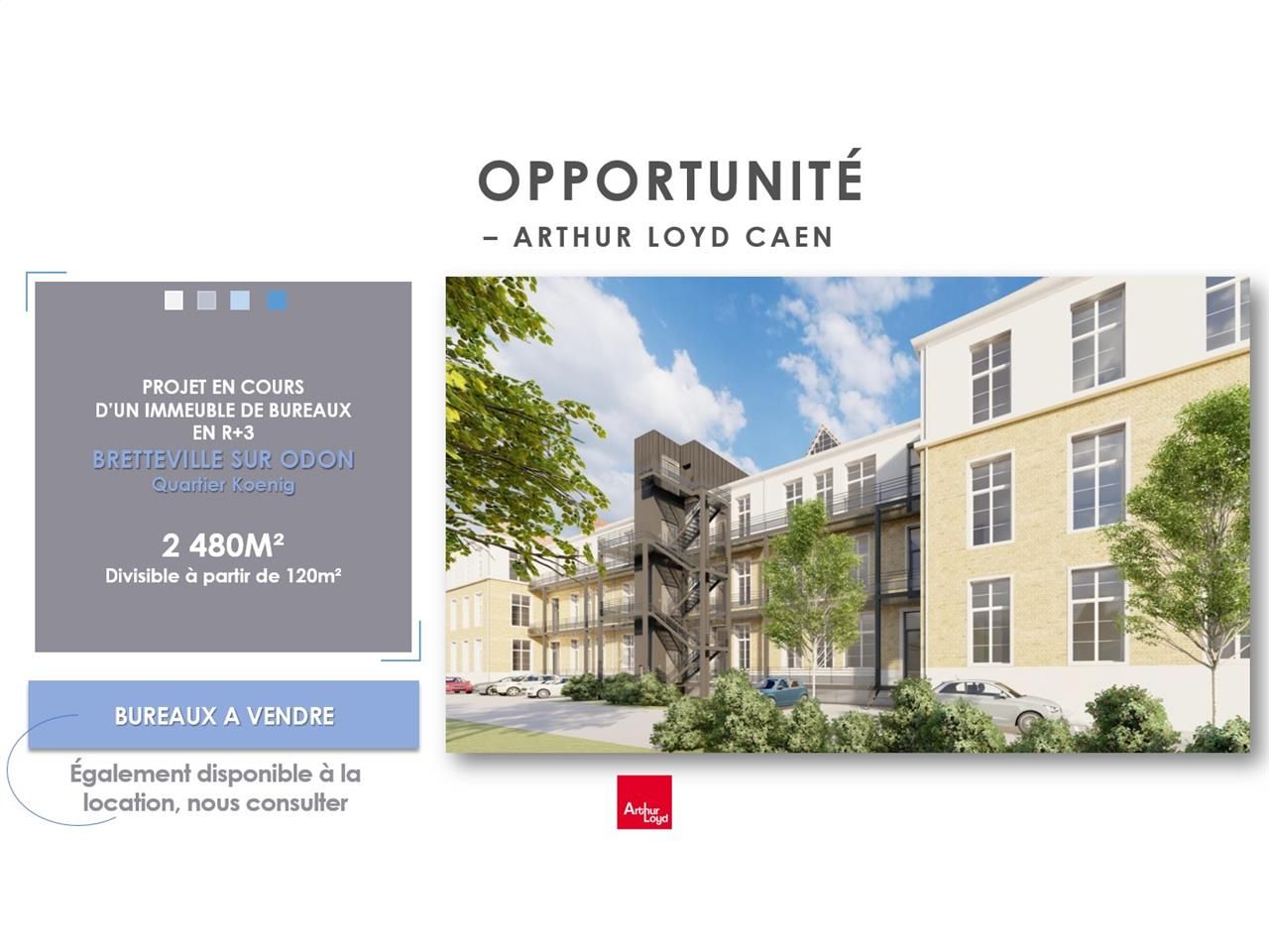 Location bureaux 120.00 m² à BRETTEVILLE SUR ODON