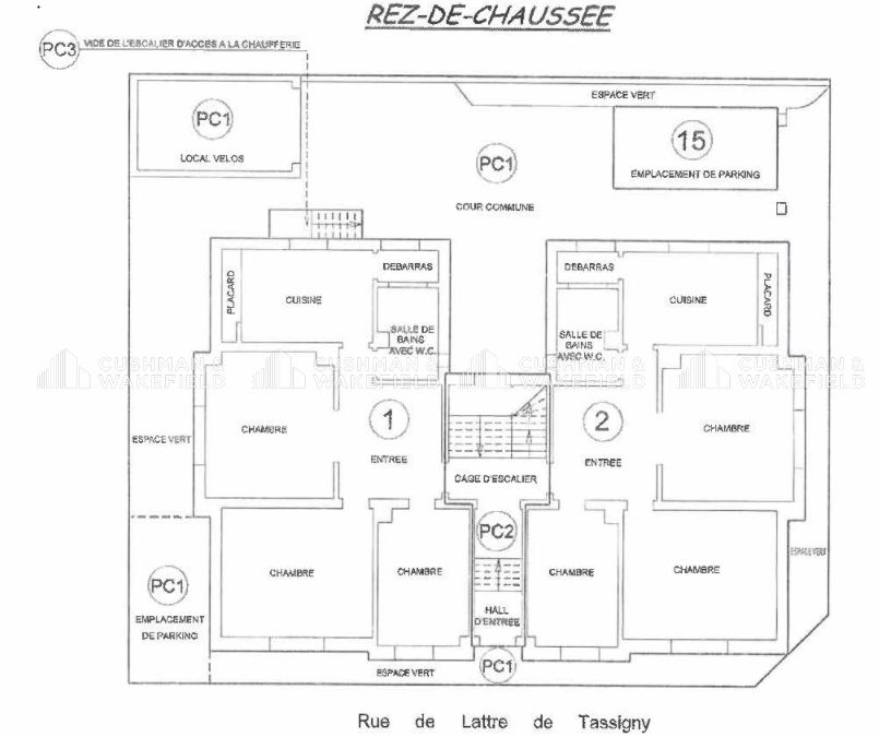 Vente bureaux 80 m² non divisibles