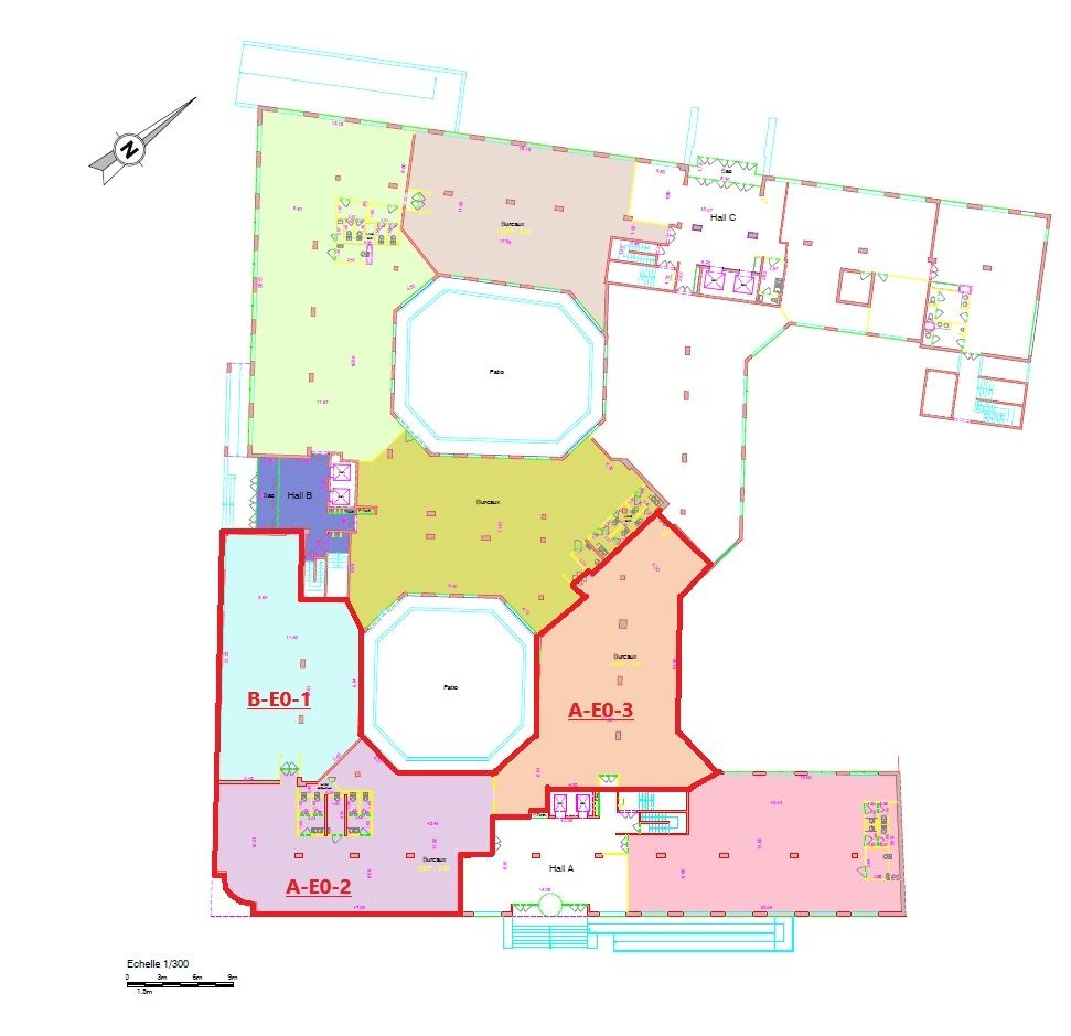 Location bureaux 542 m² non divisibles
