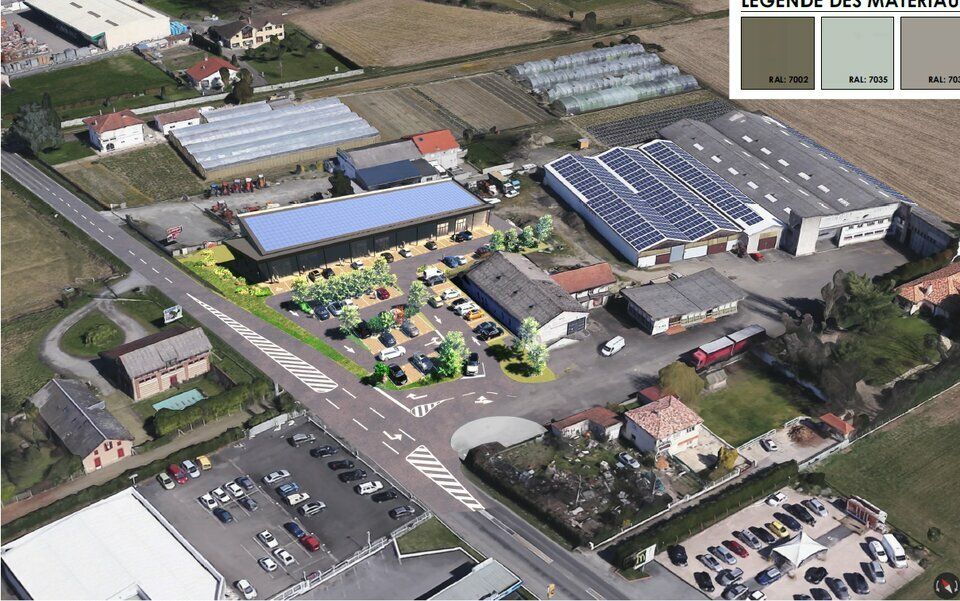 Vente local commercial 1120 m² divisibles à partir de 111 m²