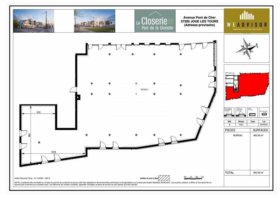 Vente - Local commercial de 460 m² à Joué-lès-Tours