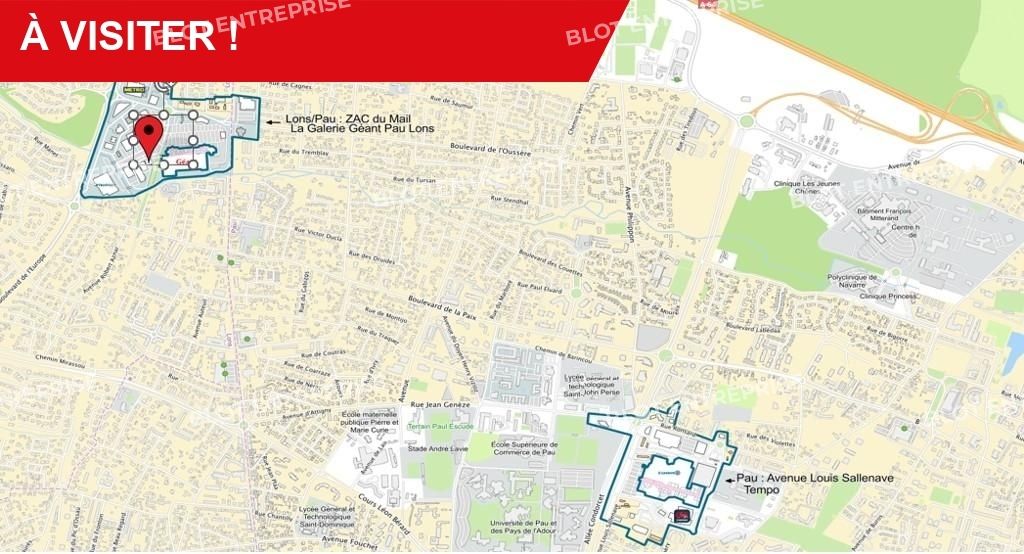 Vente local commercial 400 m² non divisibles