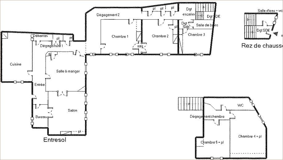 Location Bureaux haussmanniens 219 m² non divisibles
