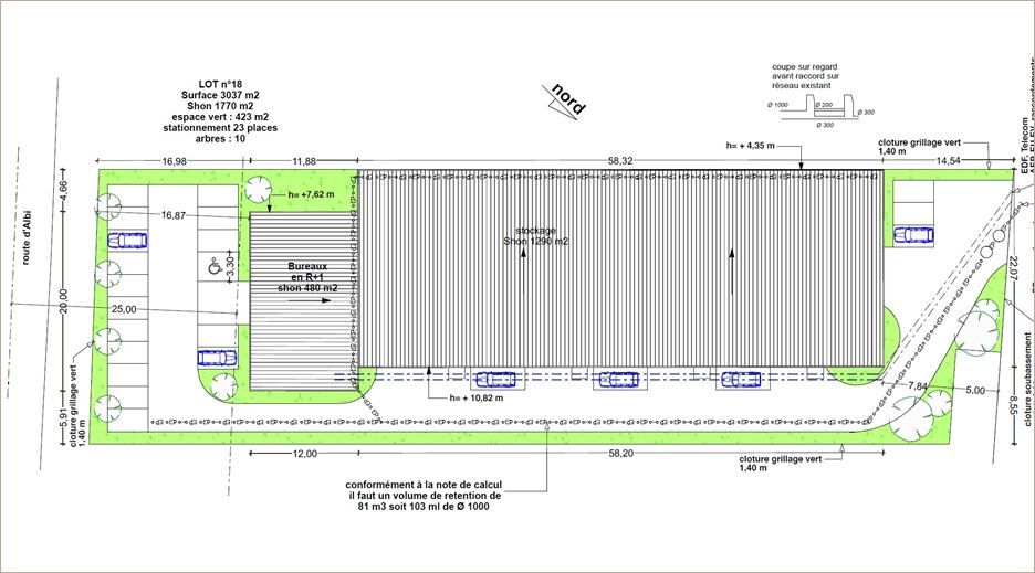 Location Locaux d'activité 1730 m² non divisibles