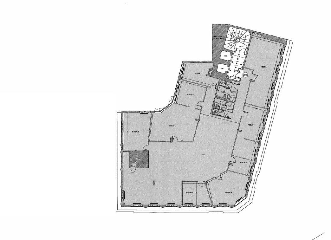 Location bureaux 423 m² non divisibles