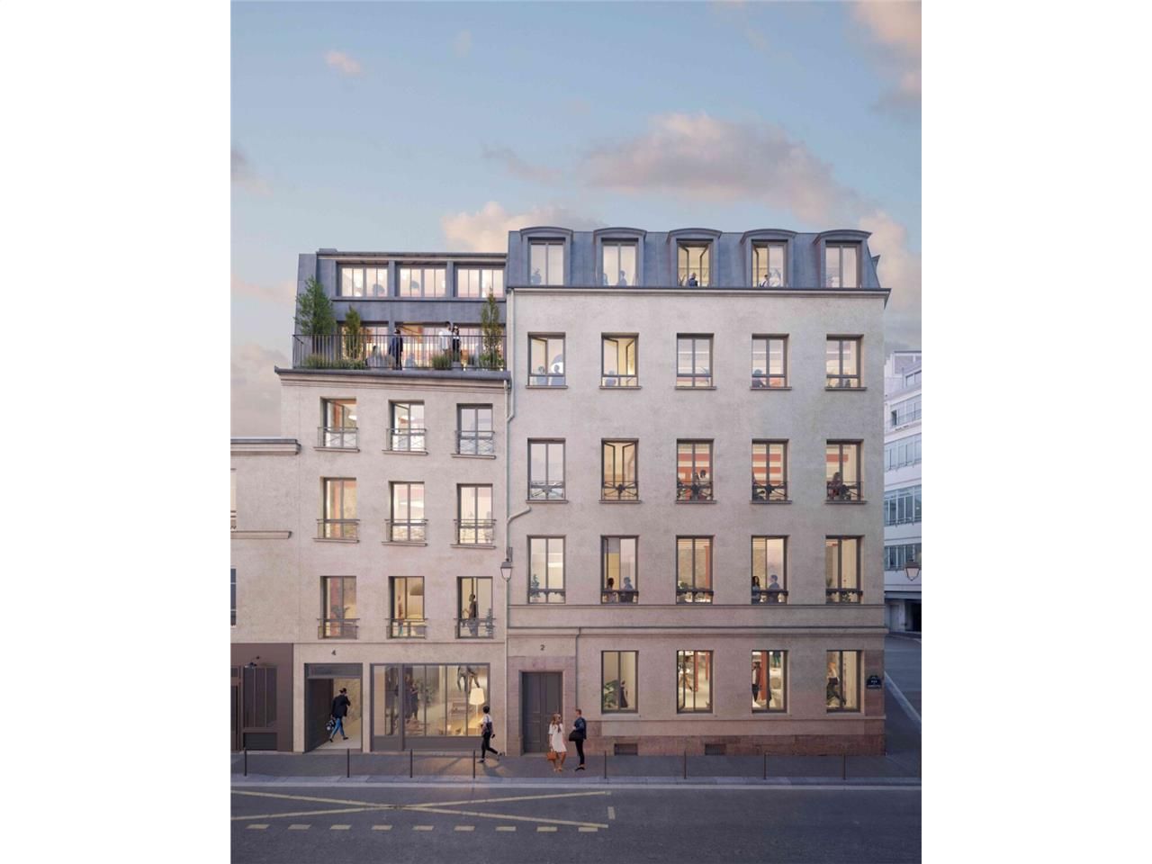 Location bureaux 1069 m² à Paris 2ème