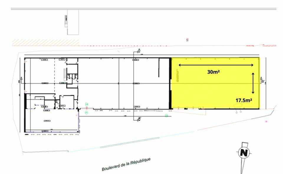 Location activité/entrepôt - 525 m²