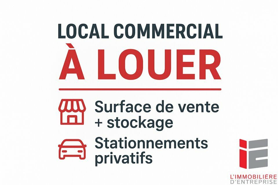 Location local commercial 750 m² non divisibles