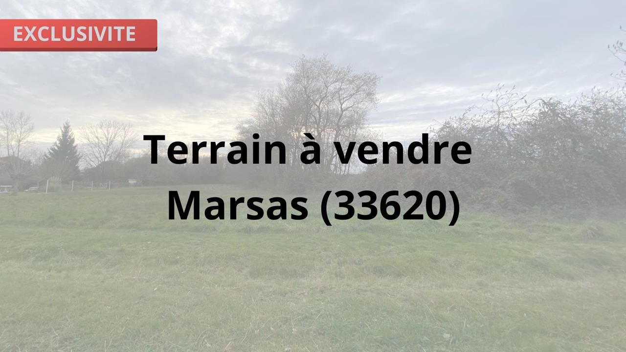 Terrain à vendre Marsas (33620)