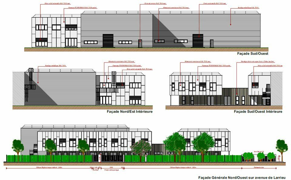 Location local d''activites 720 m² divisibles à partir de 190 m²