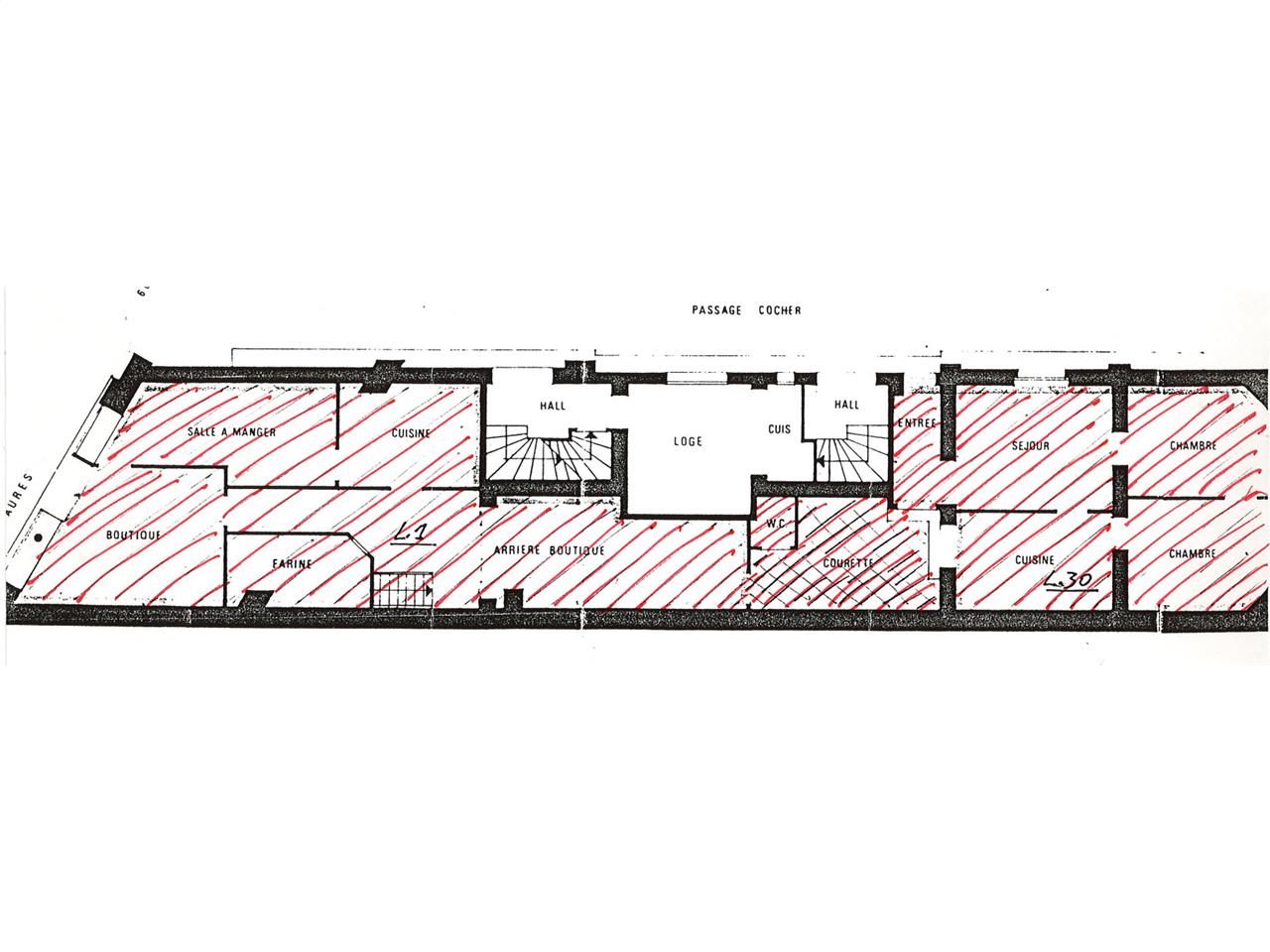 Location local commercial 96 m² non divisibles