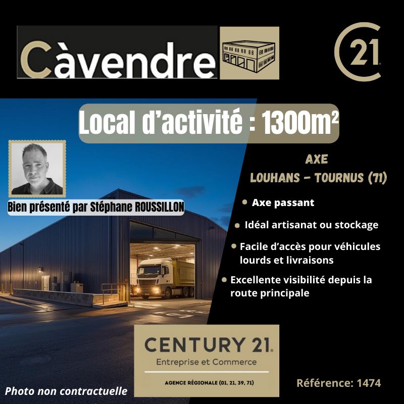 Vente local 1300.00 m² à TOURNUS