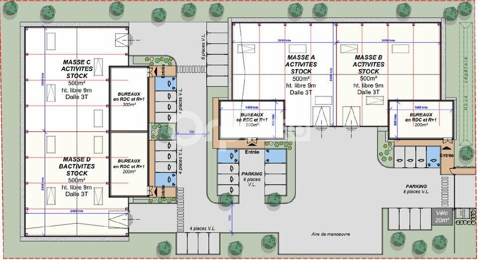 LOCAL D'ACTIVITE A VENDRE - 2 800 m² - GENAS