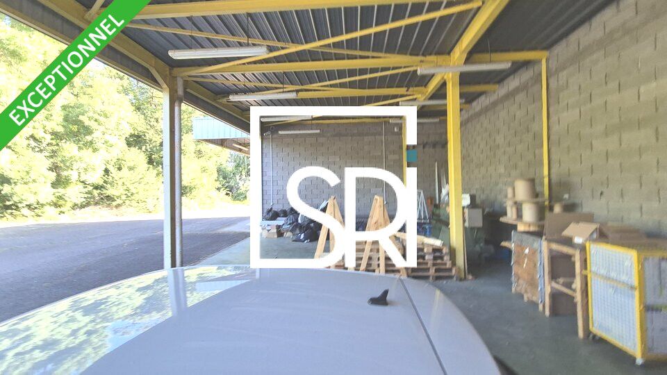 PROCHE A89 et  A71 - VENTE LOCAL D'ACTIVITÉ / ENTREPOT + BUREAU + TERRAIN de 4300 m2 - 63200 RIOM