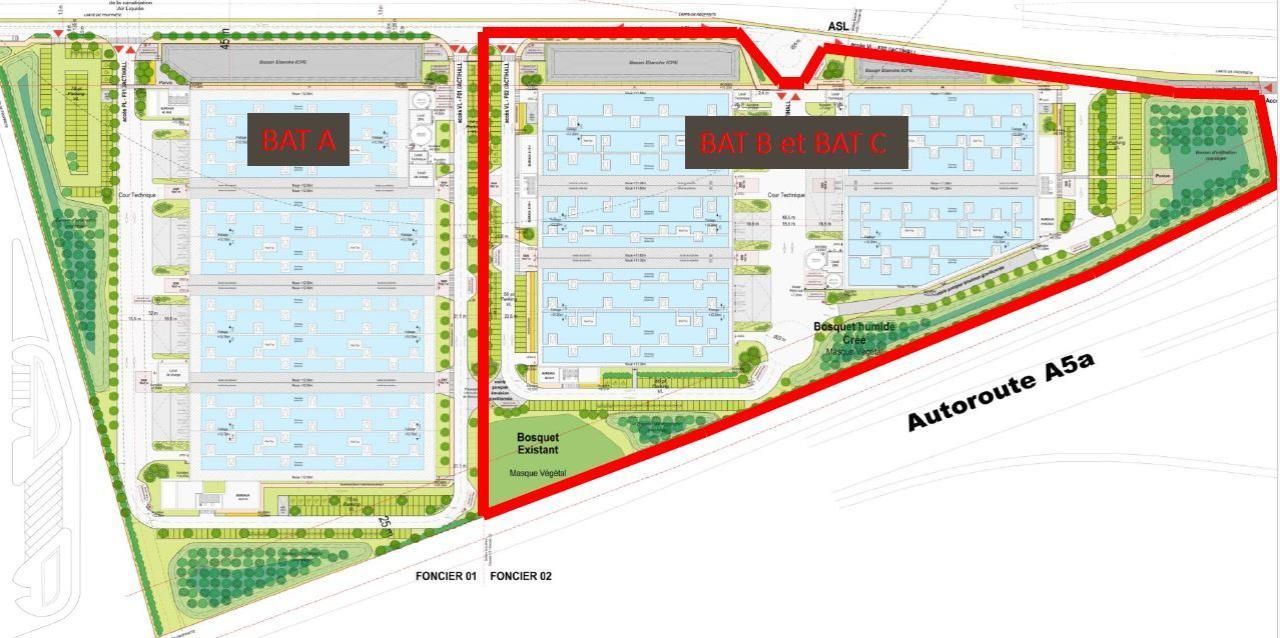 22452 m² pour cetentrepôts classe a en vente à Lieusaint