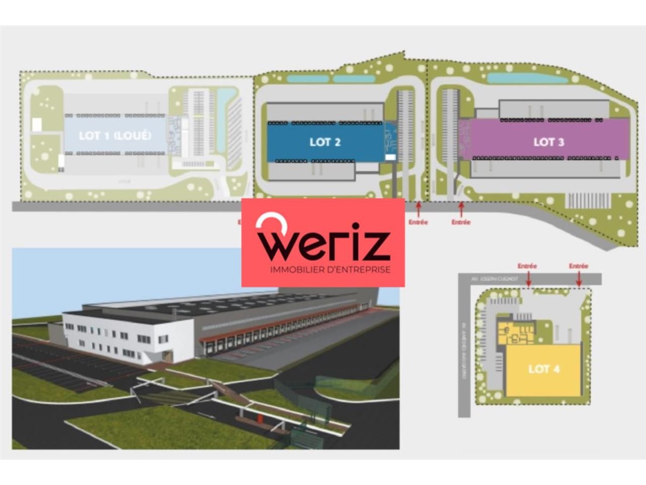 Location entrepots 5800 m² non divisibles