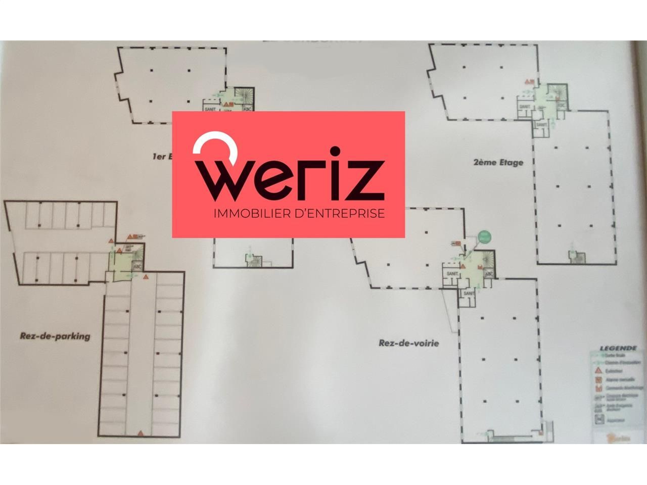 Location bureaux 1614 m² divisibles à partir de 300 m²