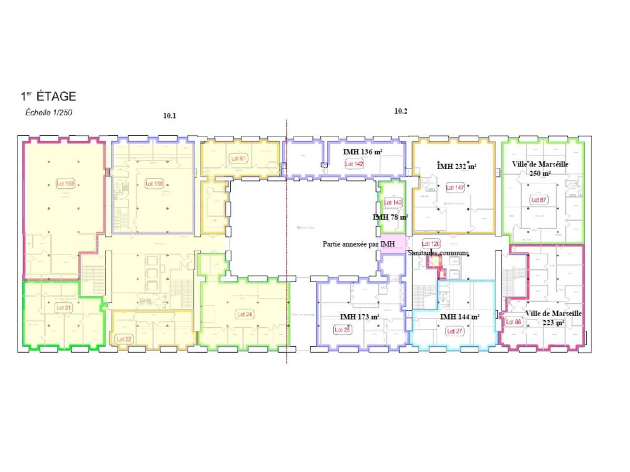 Location bureaux 1505 m² divisibles à partir de 144 m²