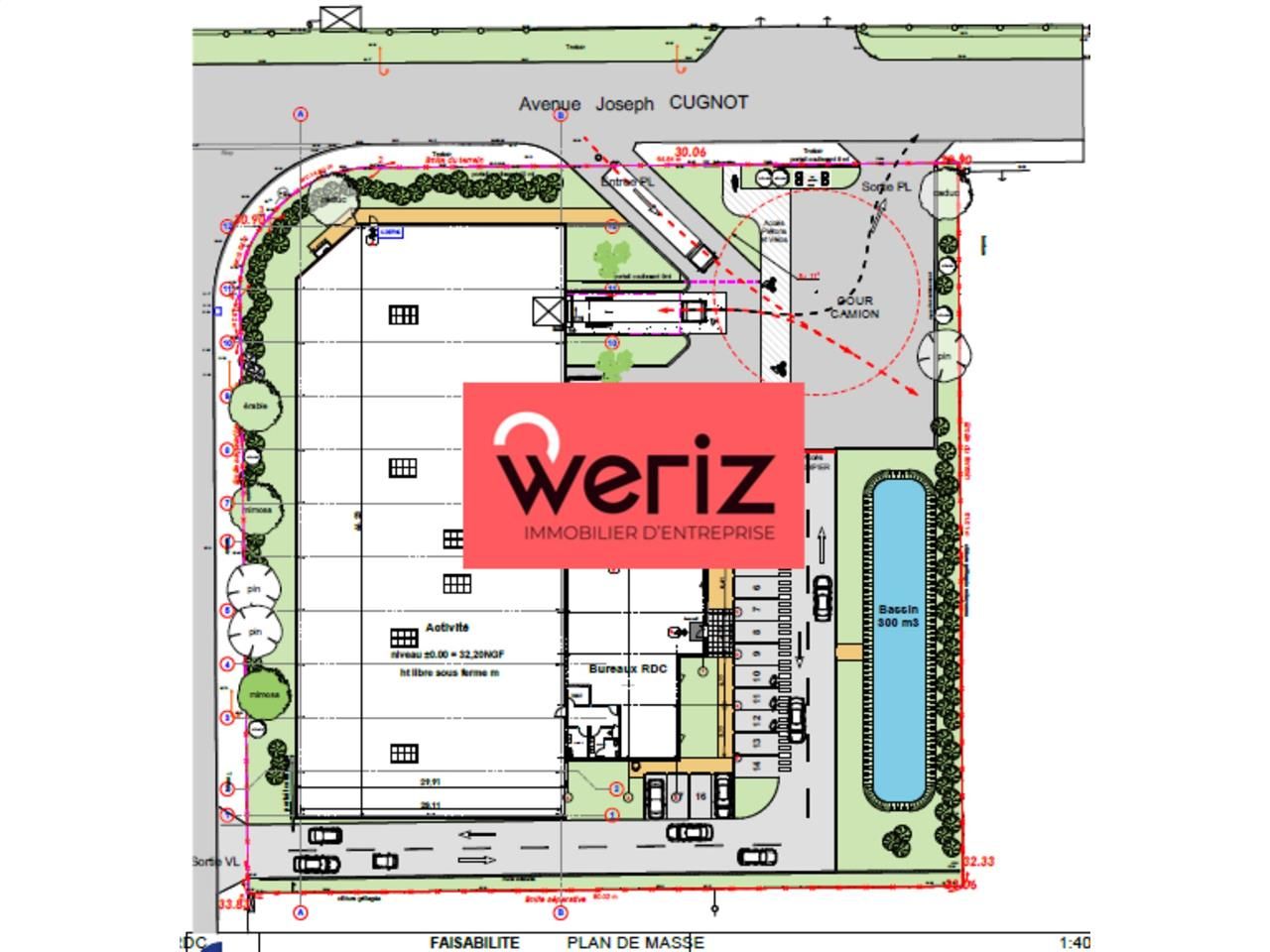 Location entrepots 2314 m² non divisibles