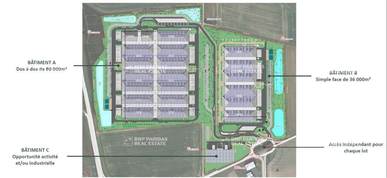 37759 m² pour cetentrepôts classe a en location à Sens