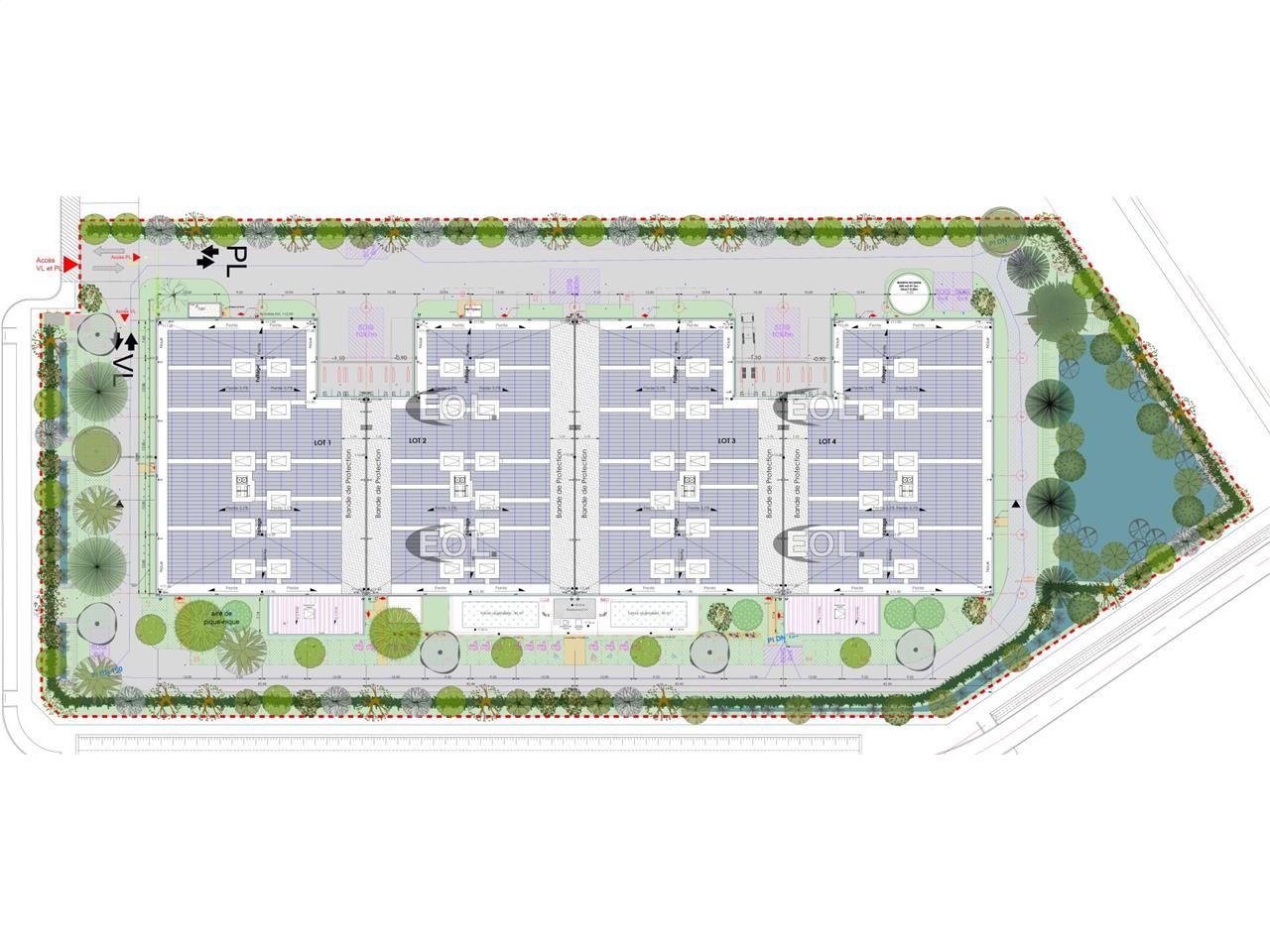 A vendre ou à louer immeuble de stockage avec des bureaux d'accompagnement à Puiseux en France (95)