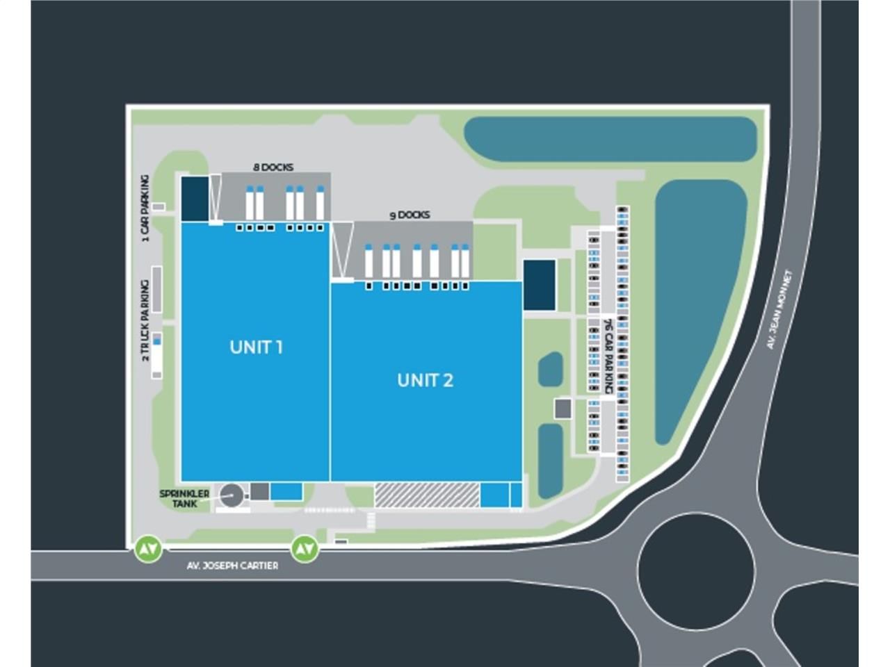Location entrepots 12847 m² divisibles à partir de 6371 m²
