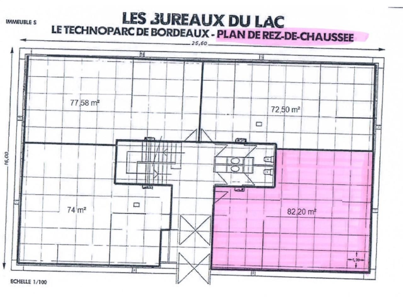 Location bureaux 294 m² divisibles à partir de 82 m²