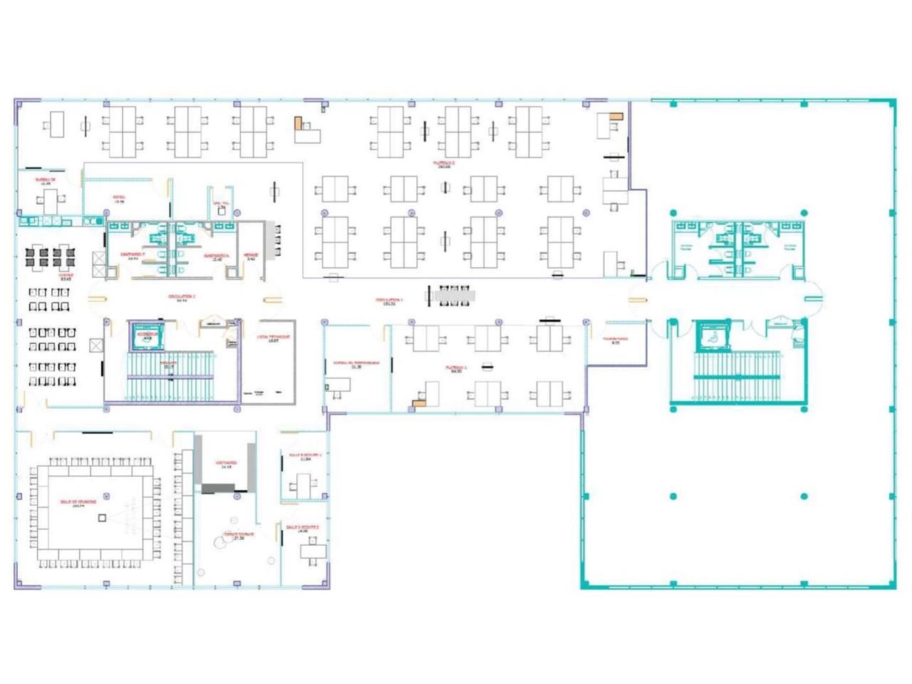 Location bureaux 2950 m² divisibles à partir de 178 m²