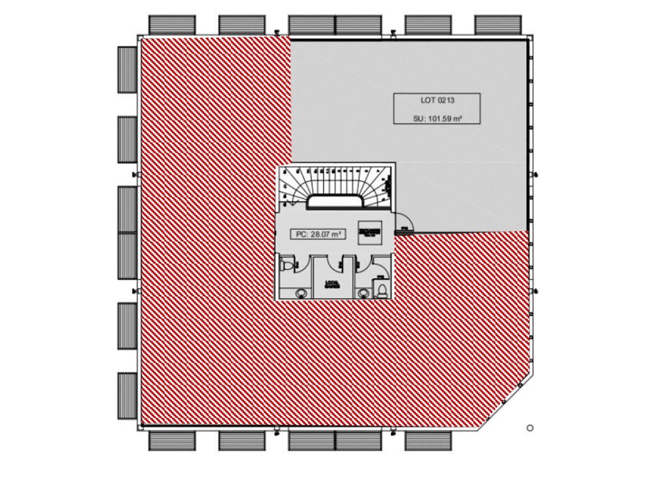 Location bureaux 1018 m² divisibles à partir de 112 m²