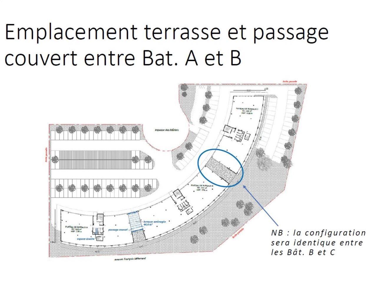 Location bureaux 2269 m² divisibles à partir de 390 m²