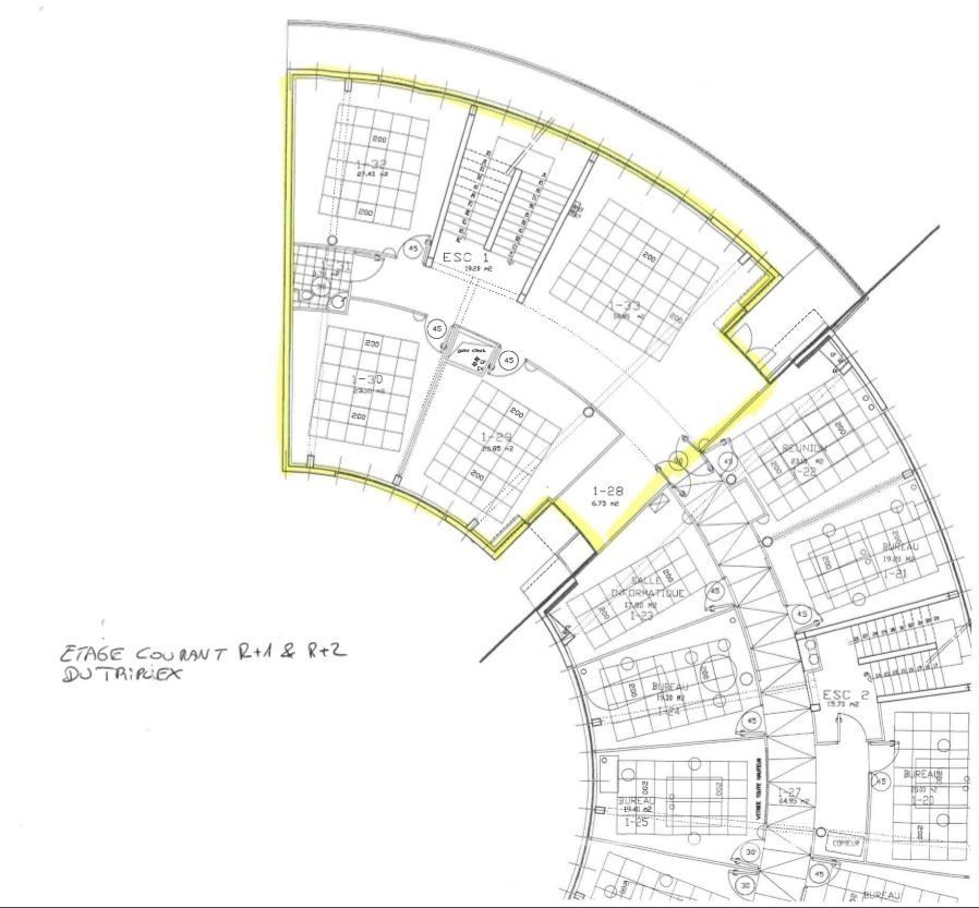 Location bureaux 489 m² divisibles à partir de 50 m²