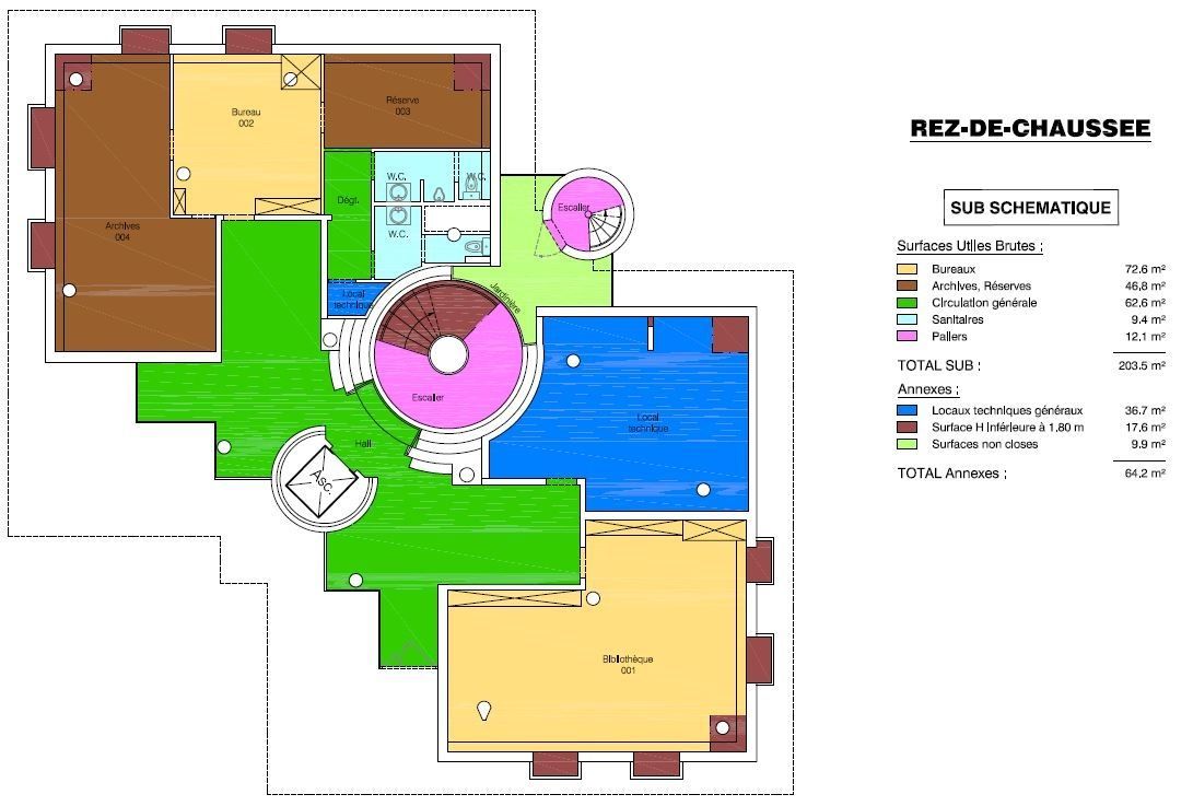 Vente bureaux 959 m² non divisibles