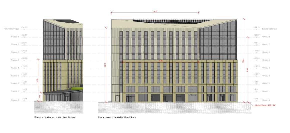Location bureaux 3659 m² divisibles à partir de 348 m²