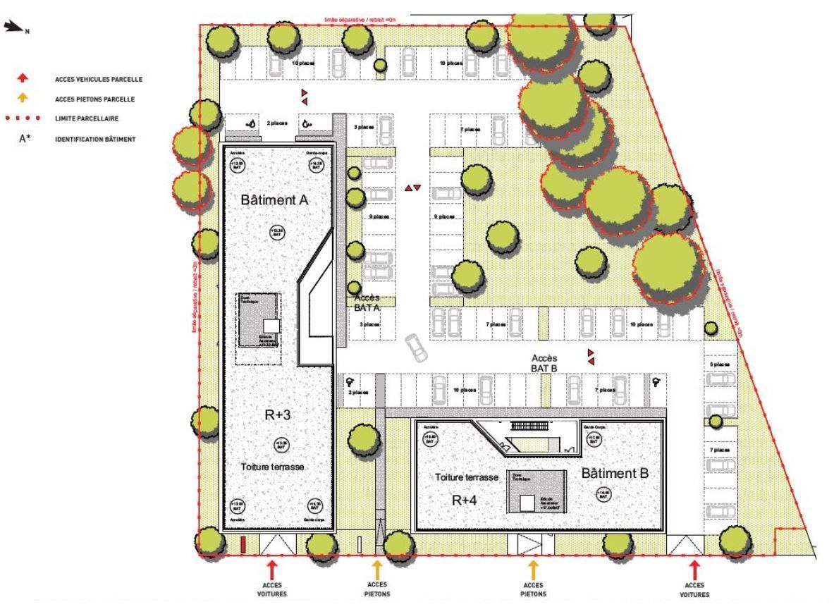 Vente bureaux 2513 m² divisibles à partir de 803 m²